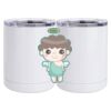 10 oz. White Stainless Steel Short Tumbler Thumbnail