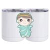 10 oz. White Stainless Steel Short Tumbler Thumbnail