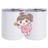 10 oz. White Stainless Steel Short Tumbler Thumbnail