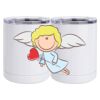 10 oz. White Stainless Steel Short Tumbler Thumbnail