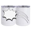 10 oz. White Stainless Steel Short Tumbler Thumbnail