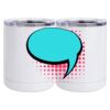 10 oz. White Stainless Steel Short Tumbler Thumbnail