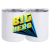 10 oz. White Stainless Steel Short Tumbler Thumbnail