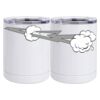 10 oz. White Stainless Steel Short Tumbler Thumbnail