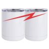 10 oz. White Stainless Steel Short Tumbler Thumbnail