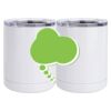 10 oz. White Stainless Steel Short Tumbler Thumbnail