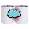 10 oz. White Stainless Steel Short Tumbler Thumbnail