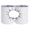 10 oz. White Stainless Steel Short Tumbler Thumbnail