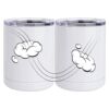 10 oz. White Stainless Steel Short Tumbler Thumbnail