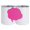 10 oz. White Stainless Steel Short Tumbler Thumbnail
