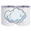10 oz. White Stainless Steel Short Tumbler Thumbnail