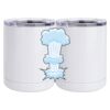 10 oz. White Stainless Steel Short Tumbler Thumbnail