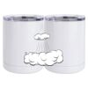 10 oz. White Stainless Steel Short Tumbler Thumbnail