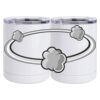 10 oz. White Stainless Steel Short Tumbler Thumbnail