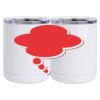 10 oz. White Stainless Steel Short Tumbler Thumbnail