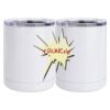 10 oz. White Stainless Steel Short Tumbler Thumbnail