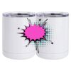 10 oz. White Stainless Steel Short Tumbler Thumbnail