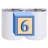 10 oz. White Stainless Steel Short Tumbler Thumbnail