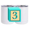 10 oz. White Stainless Steel Short Tumbler Thumbnail