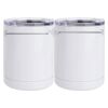10 oz. White Stainless Steel Short Tumbler Thumbnail