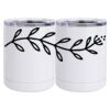 10 oz. White Stainless Steel Short Tumbler Thumbnail