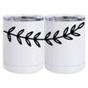 10 oz. White Stainless Steel Short Tumbler Thumbnail