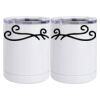 10 oz. White Stainless Steel Short Tumbler Thumbnail