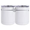 10 oz. White Stainless Steel Short Tumbler Thumbnail
