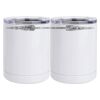 10 oz. White Stainless Steel Short Tumbler Thumbnail