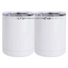 10 oz. White Stainless Steel Short Tumbler Thumbnail