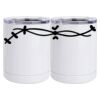 10 oz. White Stainless Steel Short Tumbler Thumbnail