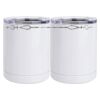 10 oz. White Stainless Steel Short Tumbler Thumbnail