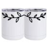 10 oz. White Stainless Steel Short Tumbler Thumbnail