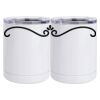 10 oz. White Stainless Steel Short Tumbler Thumbnail