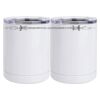 10 oz. White Stainless Steel Short Tumbler Thumbnail