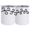 10 oz. White Stainless Steel Short Tumbler Thumbnail