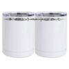 10 oz. White Stainless Steel Short Tumbler Thumbnail