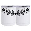 10 oz. White Stainless Steel Short Tumbler Thumbnail