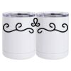 10 oz. White Stainless Steel Short Tumbler Thumbnail