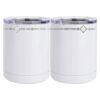 10 oz. White Stainless Steel Short Tumbler Thumbnail