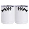 10 oz. White Stainless Steel Short Tumbler Thumbnail