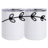 10 oz. White Stainless Steel Short Tumbler Thumbnail
