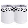 10 oz. White Stainless Steel Short Tumbler Thumbnail