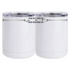 10 oz. White Stainless Steel Short Tumbler Thumbnail