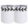 10 oz. White Stainless Steel Short Tumbler Thumbnail