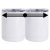 10 oz. White Stainless Steel Short Tumbler Thumbnail