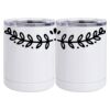 10 oz. White Stainless Steel Short Tumbler Thumbnail