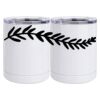 10 oz. White Stainless Steel Short Tumbler Thumbnail