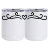 10 oz. White Stainless Steel Short Tumbler Thumbnail