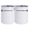 10 oz. White Stainless Steel Short Tumbler Thumbnail